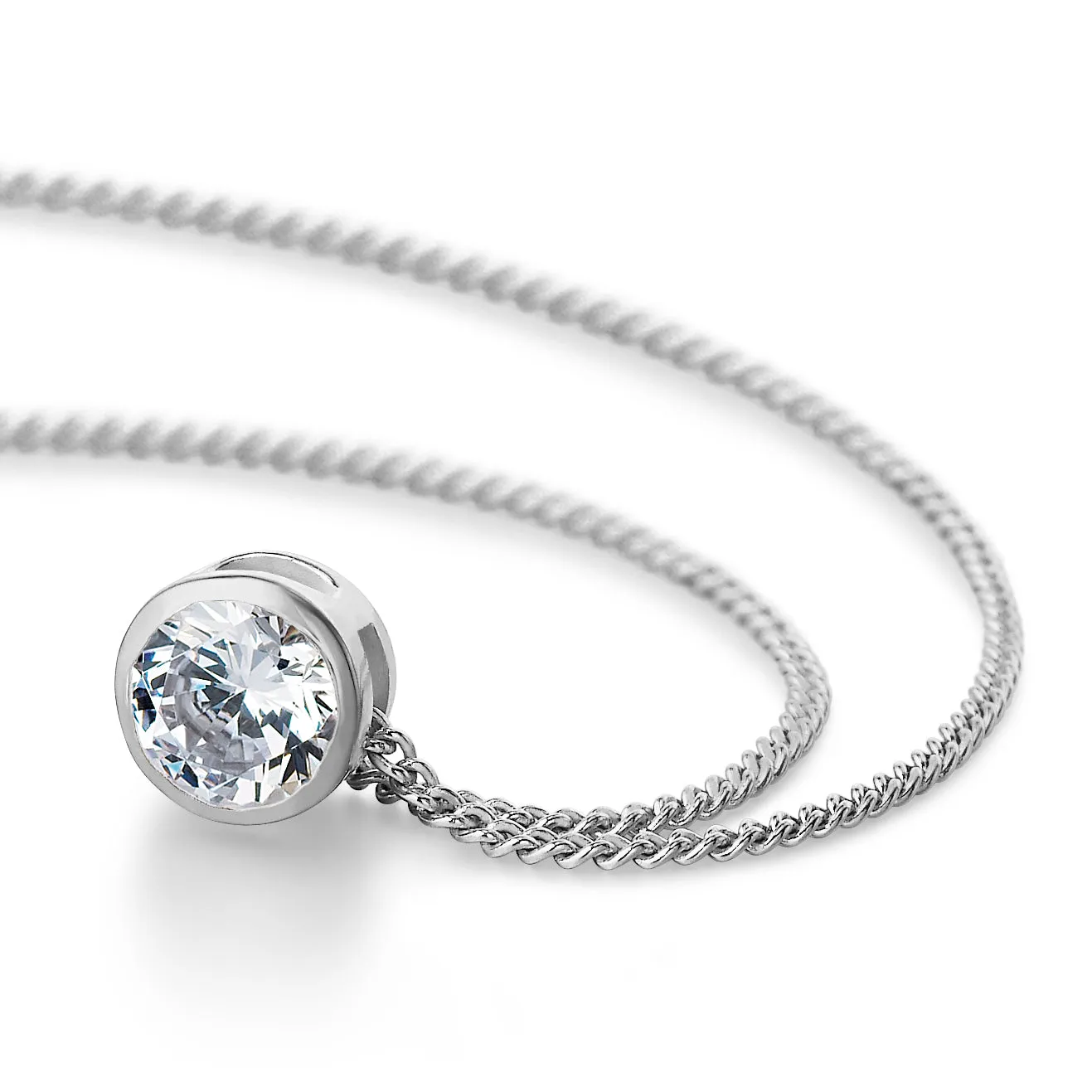 1.25 ct. Bezel Solitaire Pendant