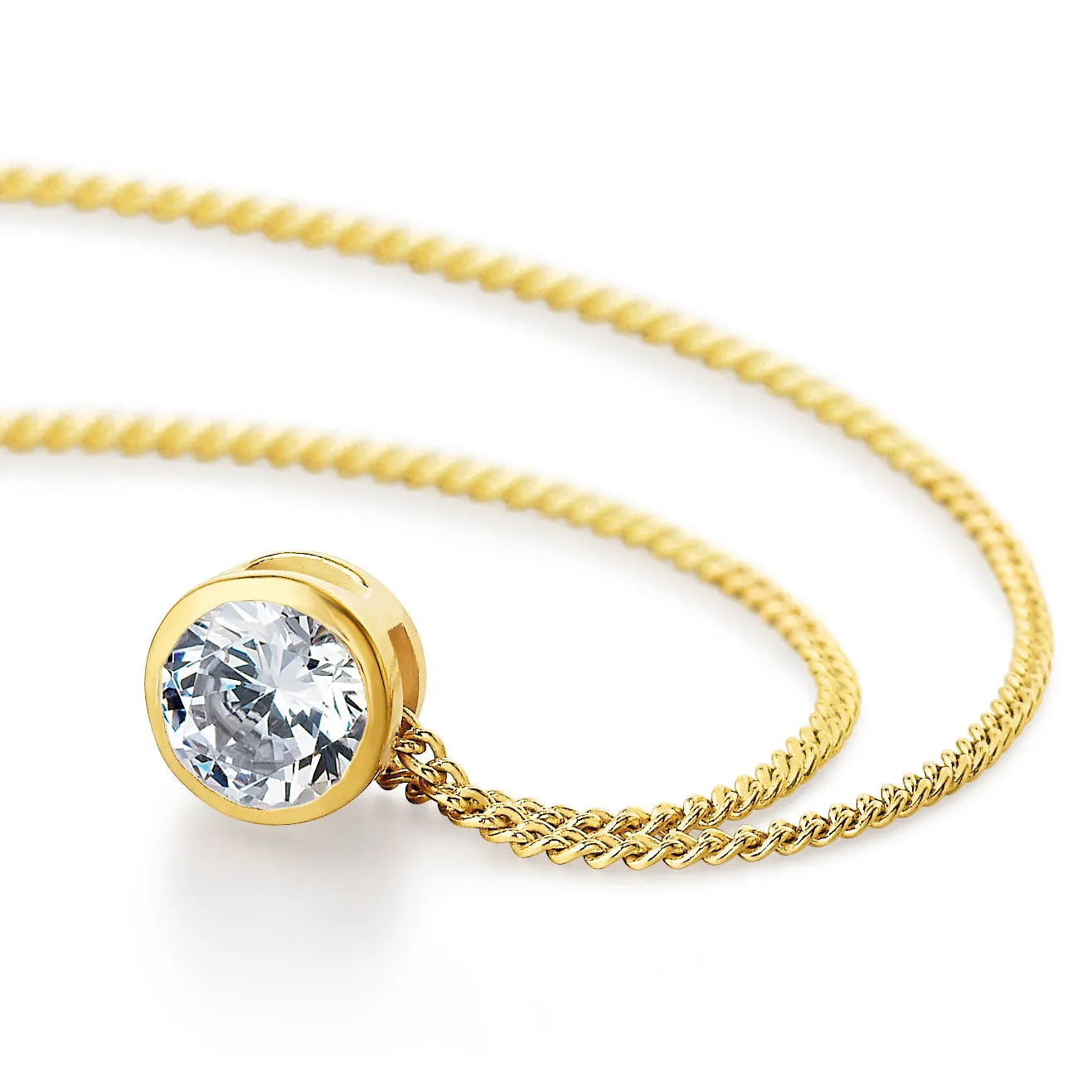 1.25 ct. Bezel Solitaire Pendant