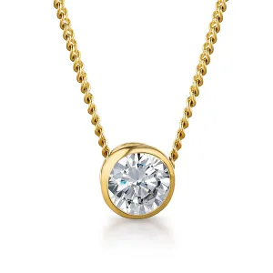 1.25 ct. Bezel Solitaire Pendant