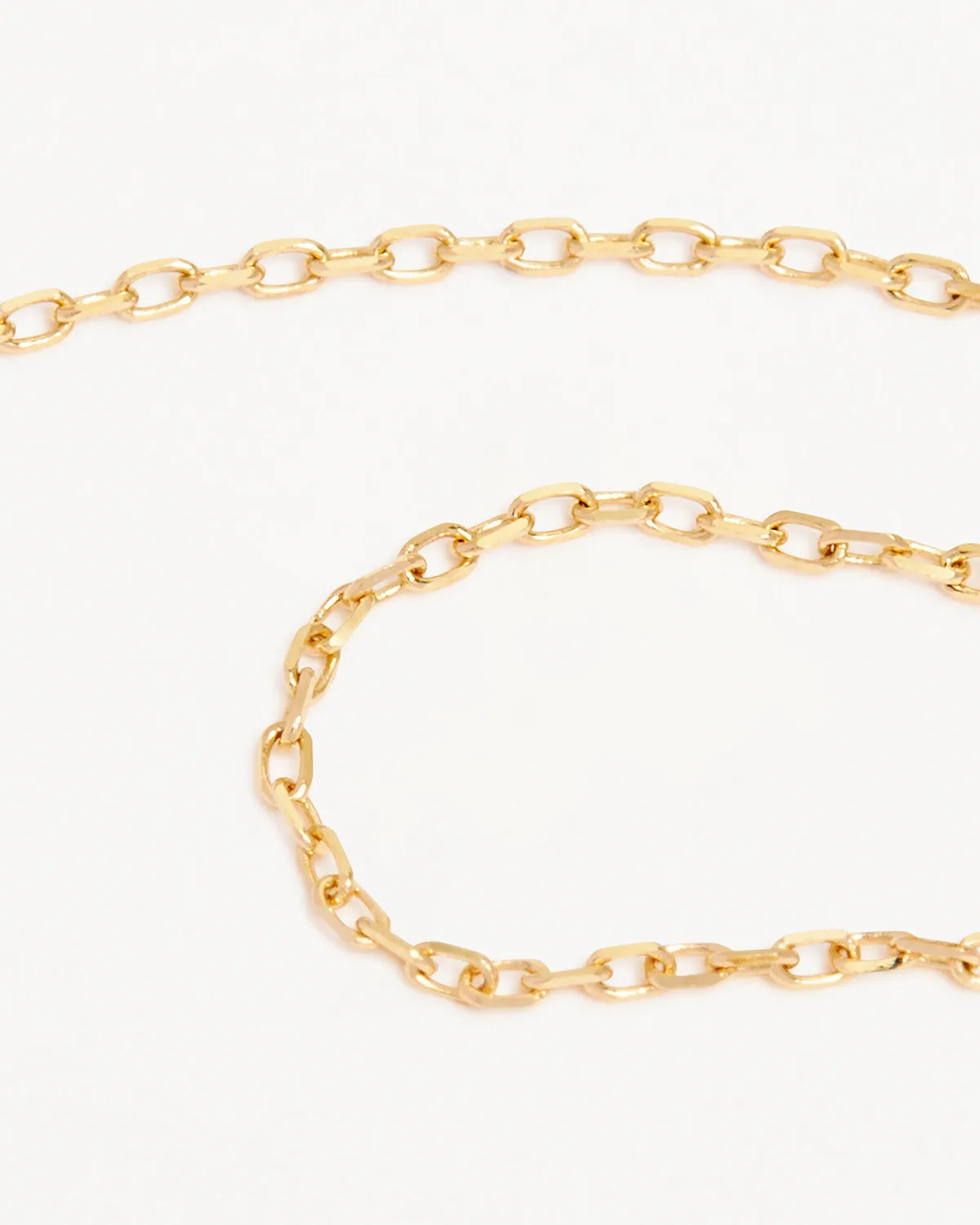 14k Solid Gold 16" Signature Chain Necklace Bycharlotte