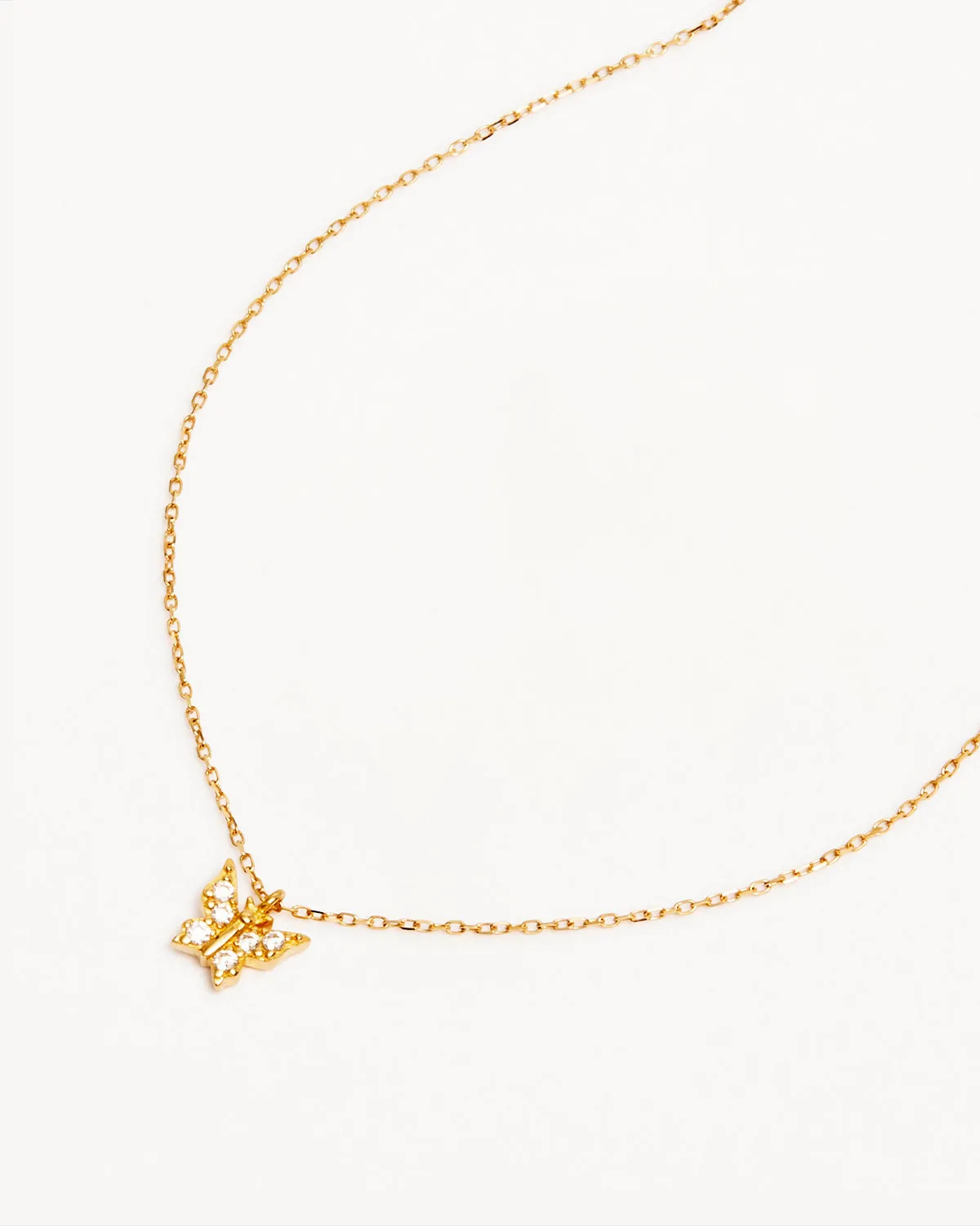 14k Solid Gold Fly With Me Necklace Bycharlotte