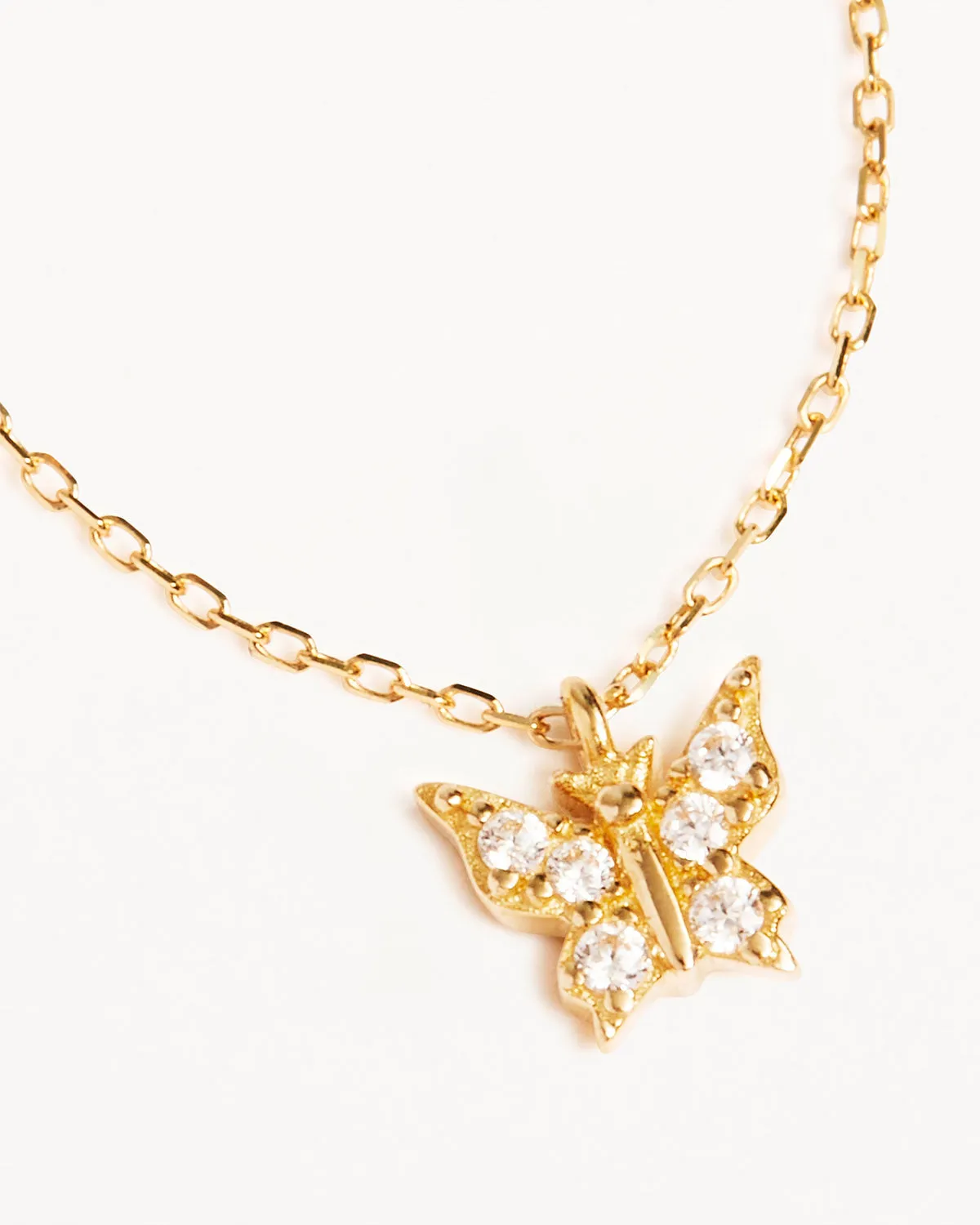 14k Solid Gold Fly With Me Necklace Bycharlotte