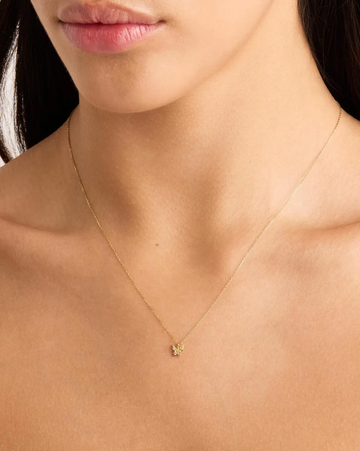 14k Solid Gold Fly With Me Necklace Bycharlotte