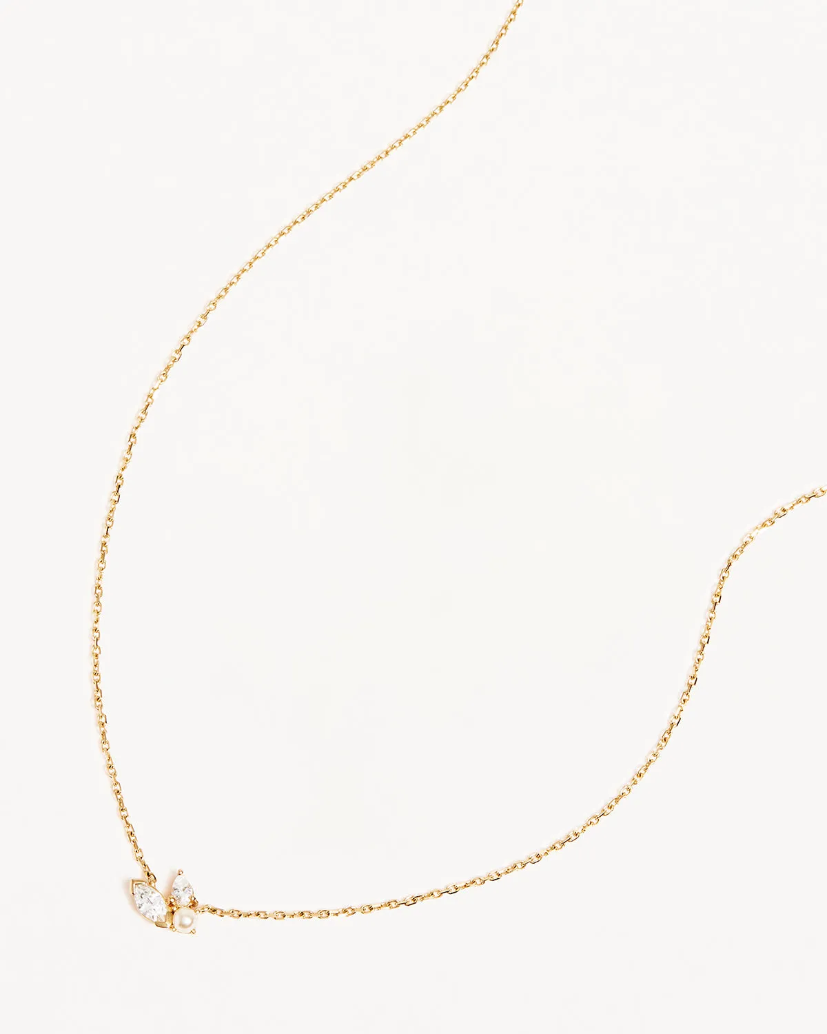 14k Solid Gold In Bloom Lab-Grown Diamond Necklace Bycharlotte