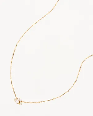 14k Solid Gold In Bloom Lab-Grown Diamond Necklace Bycharlotte