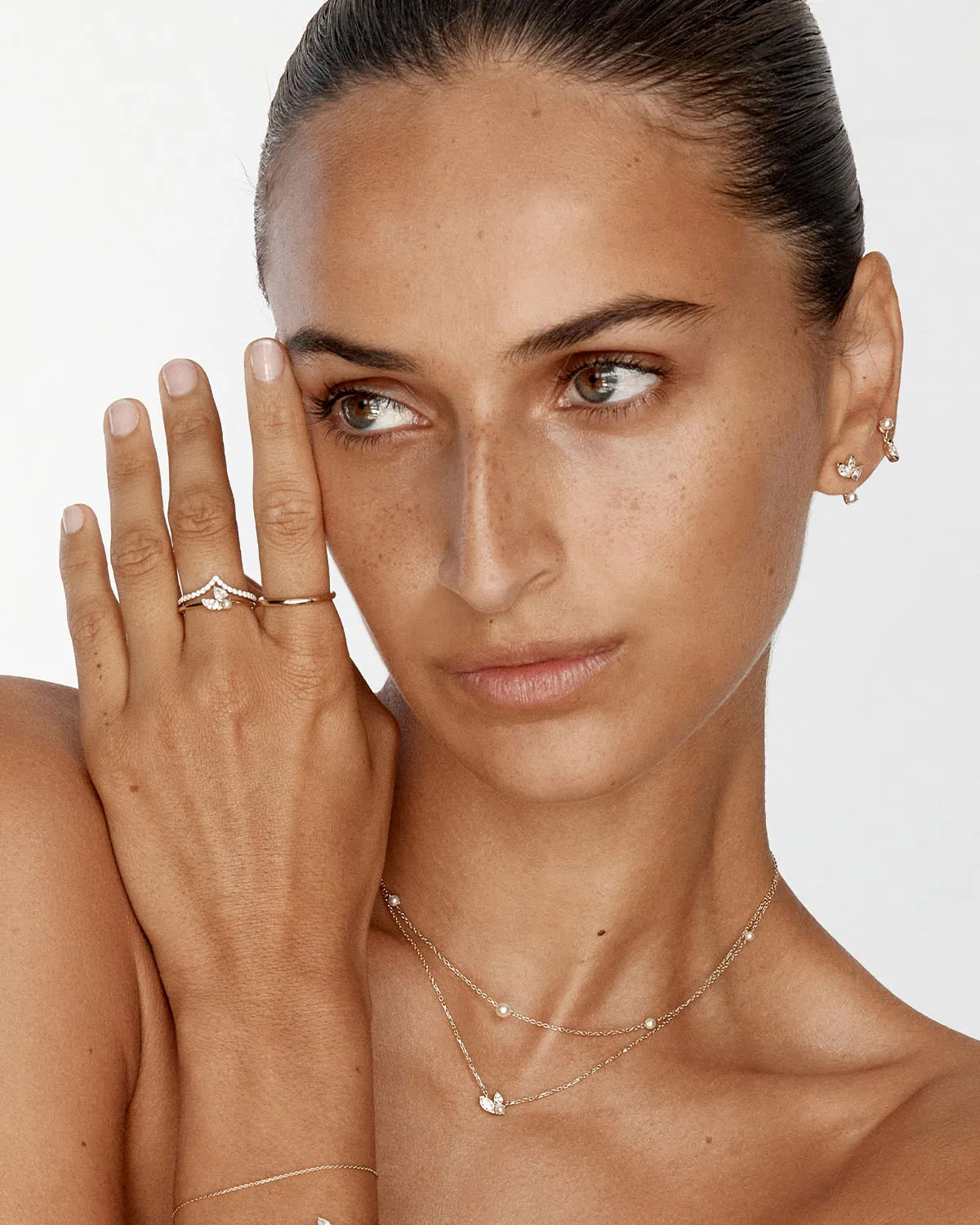 14k Solid Gold In Bloom Lab-Grown Diamond Necklace Bycharlotte