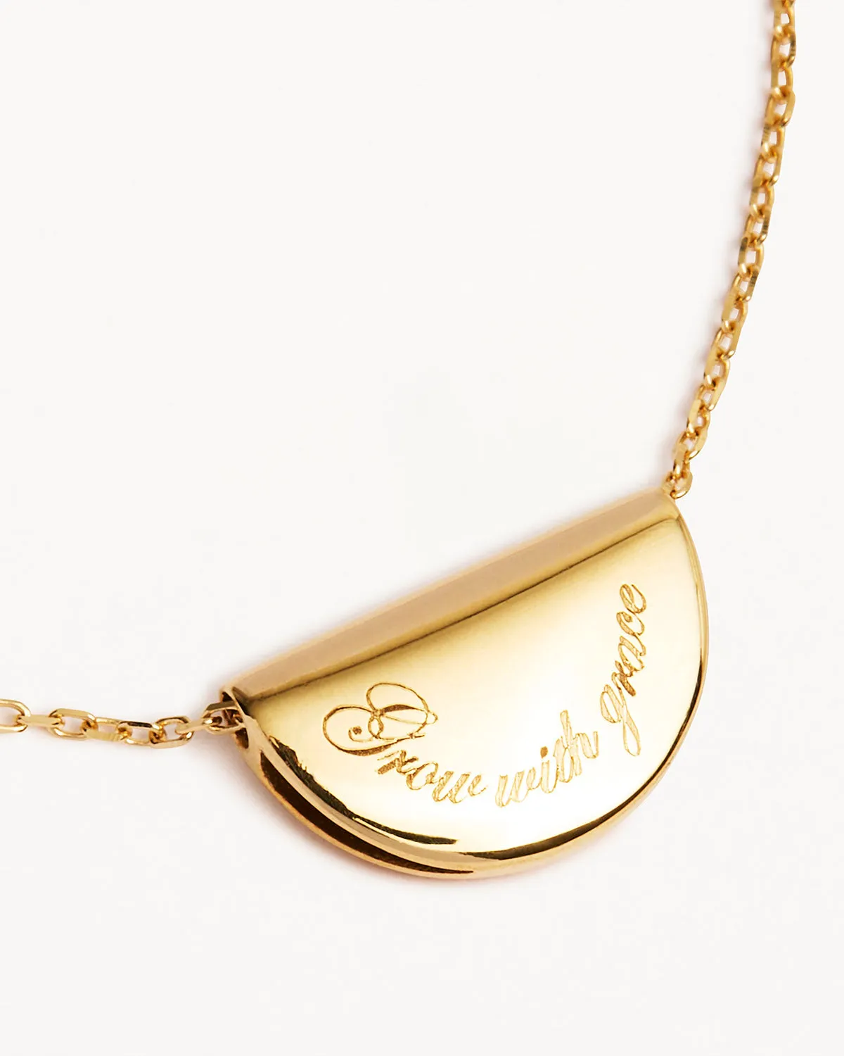 14k Solid Gold Lotus Birthstone Diamond Necklace - December - Turquoise Bycharlotte