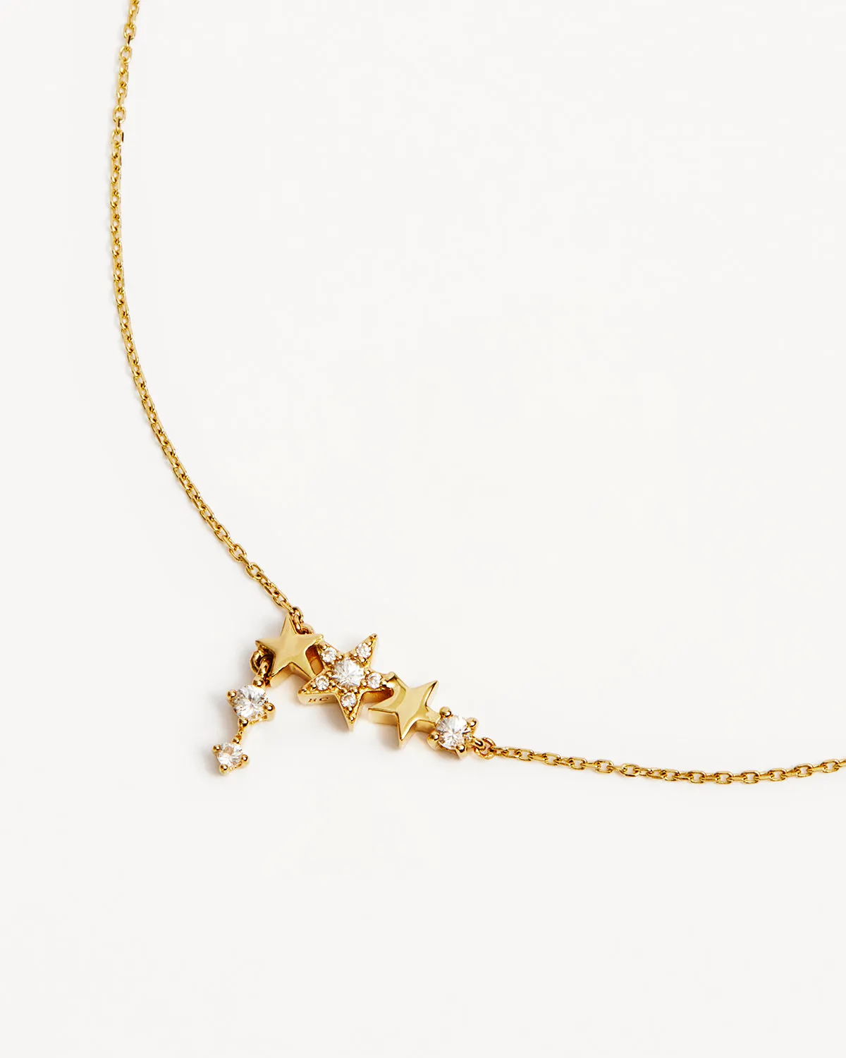 14k Solid Gold Stardust Lab-Grown Diamond Necklace Bycharlotte