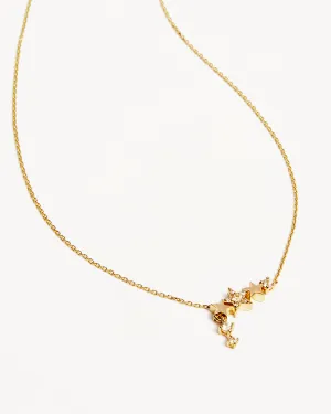 14k Solid Gold Stardust Lab-Grown Diamond Necklace Bycharlotte