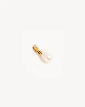 14k Solid Gold Tranquillity Pearl Necklace Pendant Bycharlotte