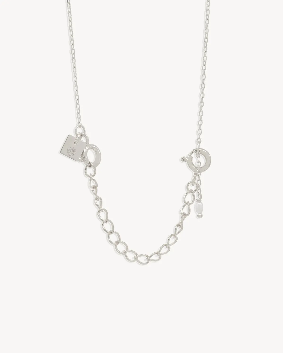 14k Solid White Gold Necklace Extender Bycharlotte