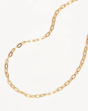 18k Gold Vermeil 17" Bold Link Chain Necklace Bycharlotte