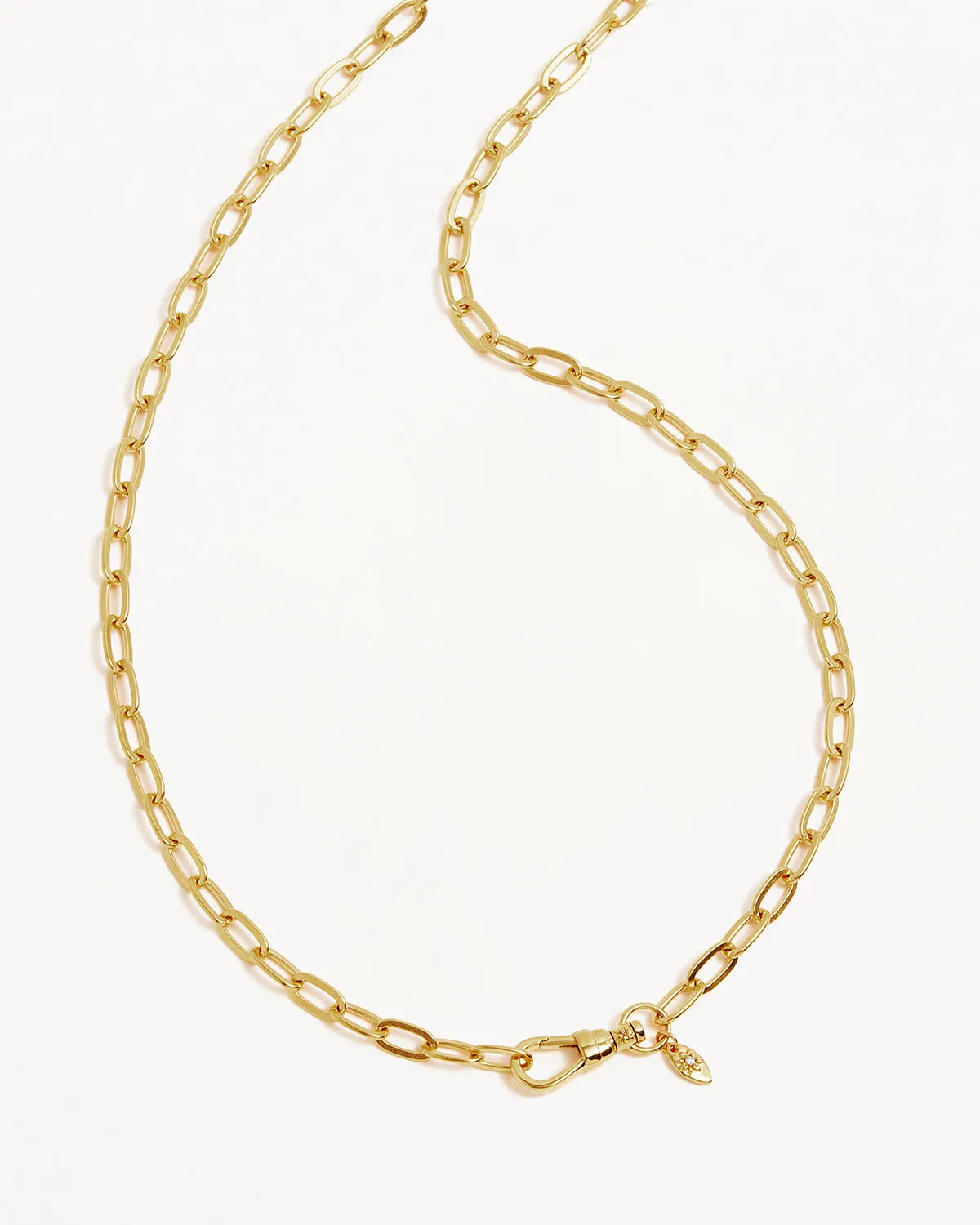 18k Gold Vermeil 17" Bold Link Chain Necklace Bycharlotte
