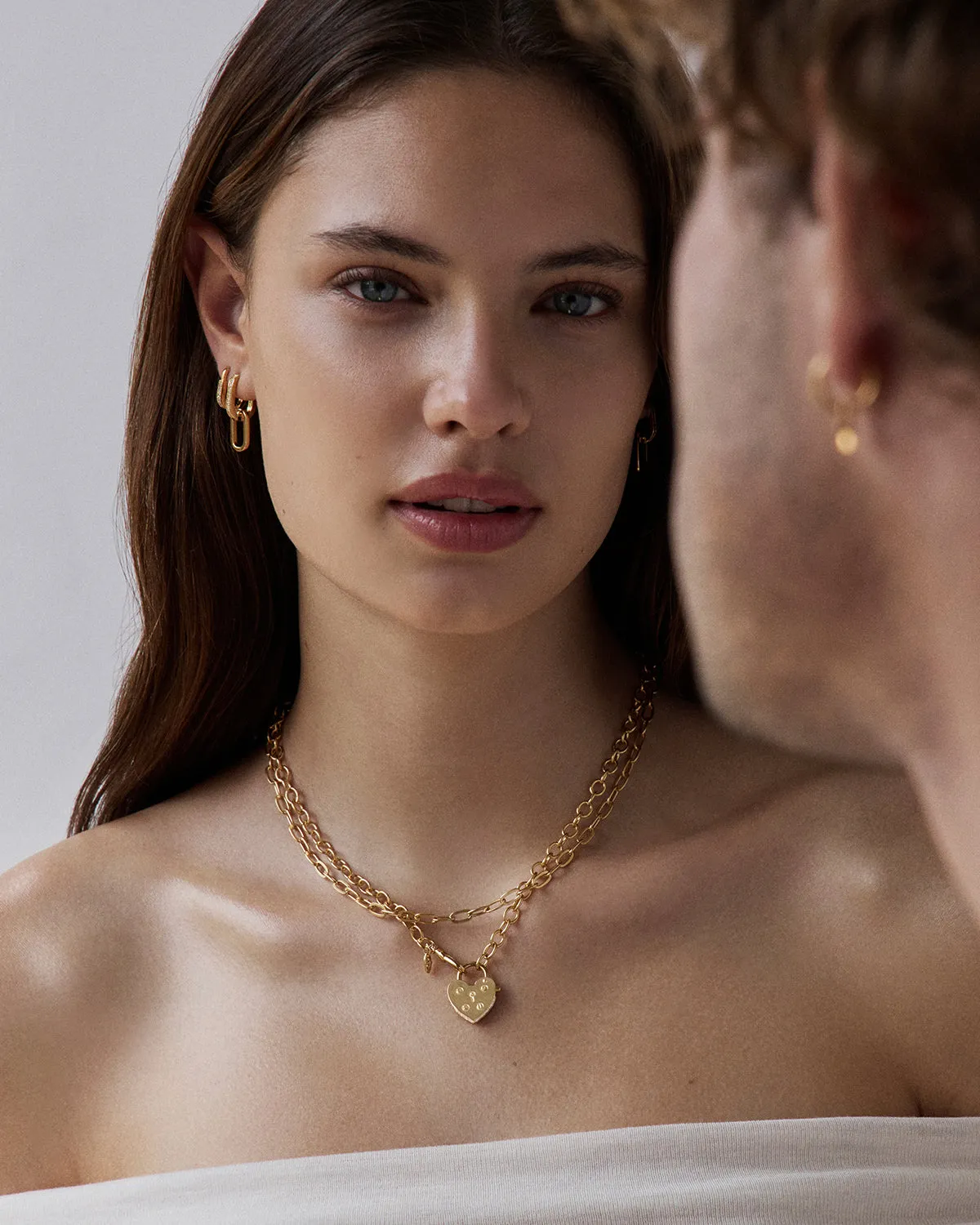 18k Gold Vermeil 17" Bold Link Chain Necklace Bycharlotte