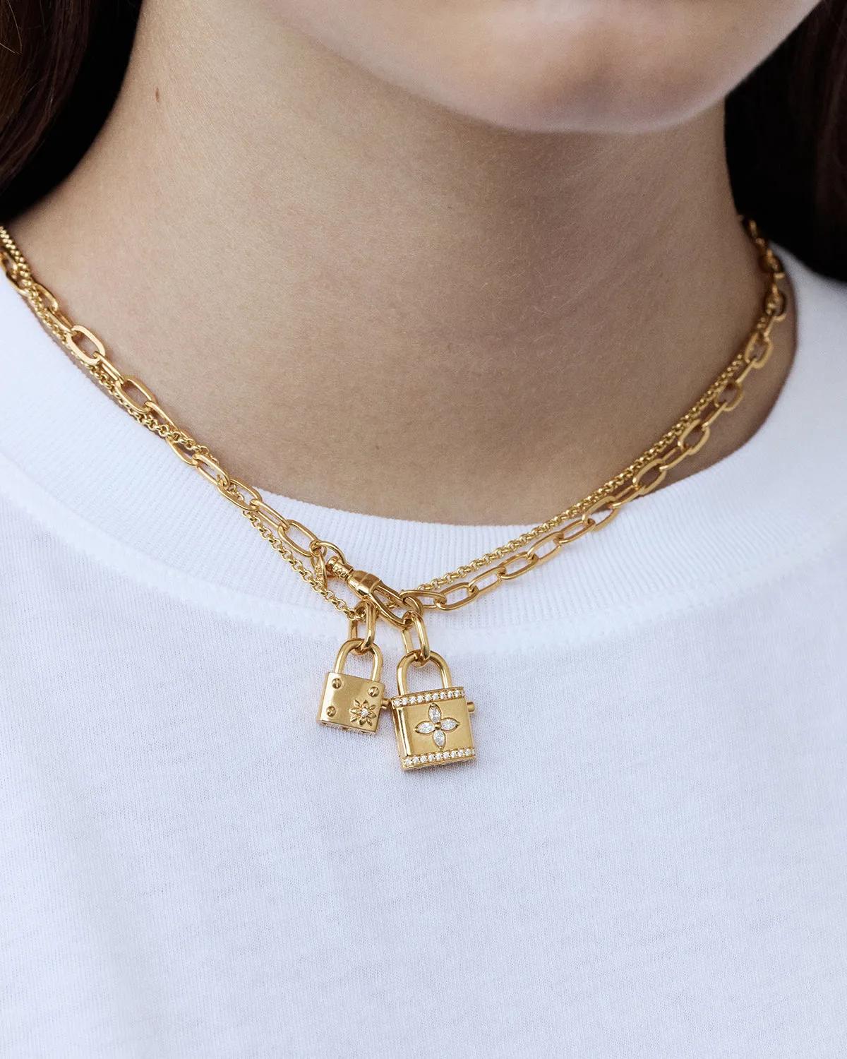 18k Gold Vermeil 17" Bold Link Chain Necklace Bycharlotte