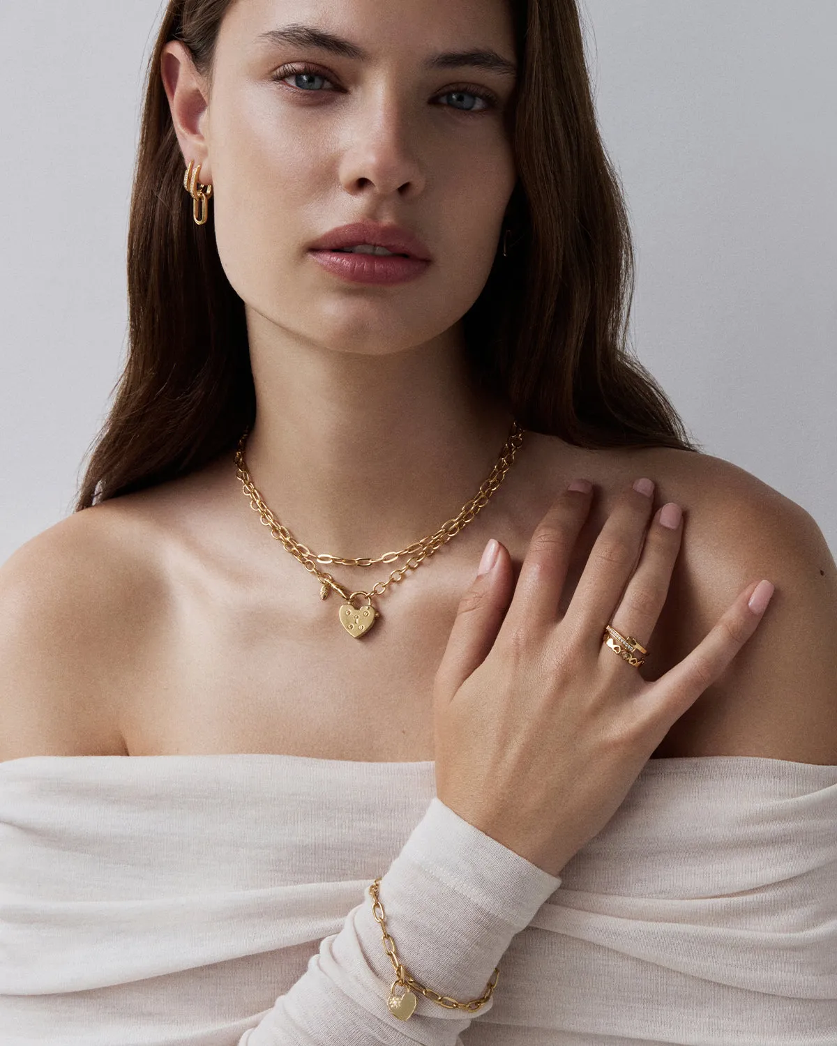 18k Gold Vermeil 17" Bold Round-Link Chain Necklace Bycharlotte