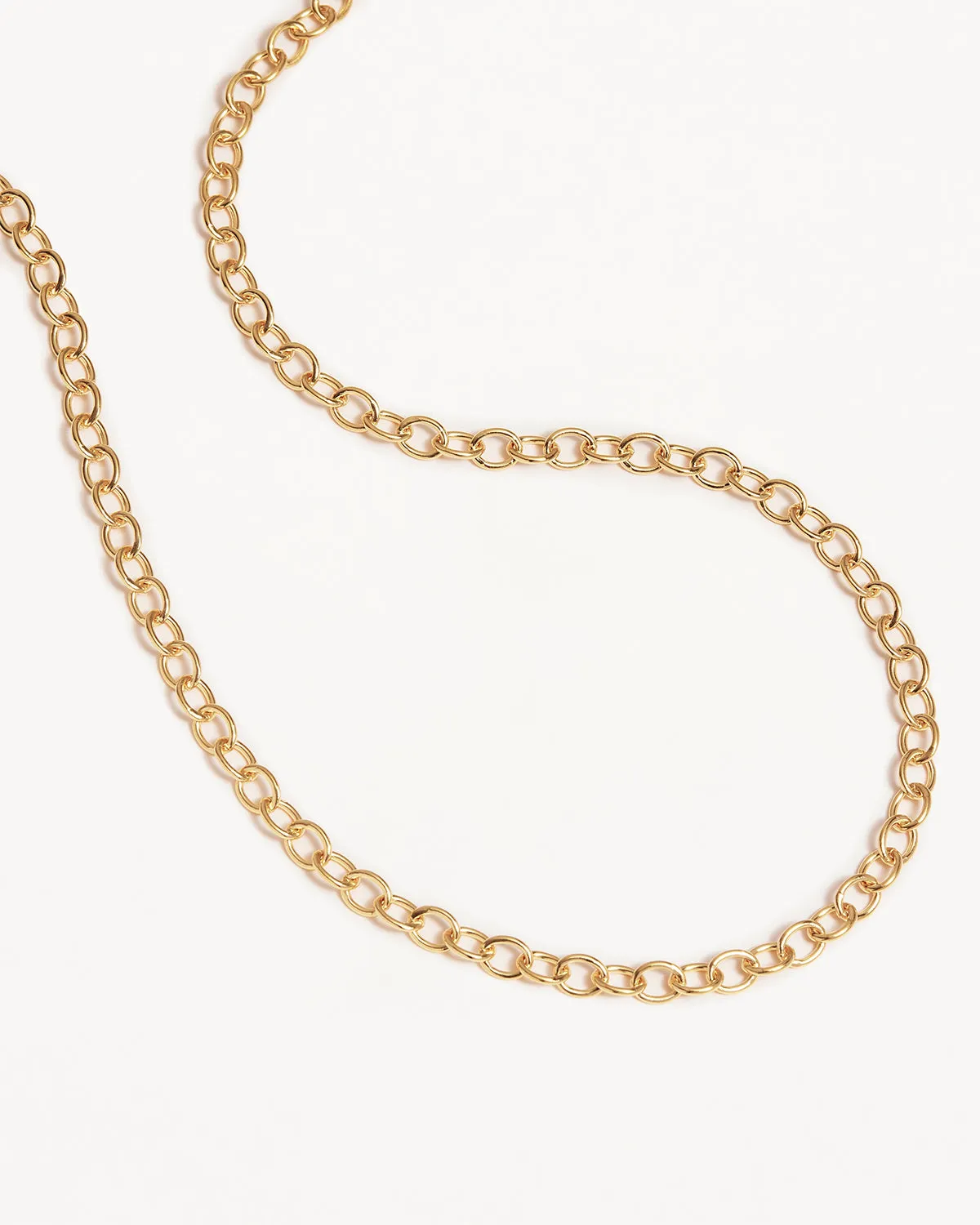 18k Gold Vermeil 17" Bold Round-Link Chain Necklace Bycharlotte