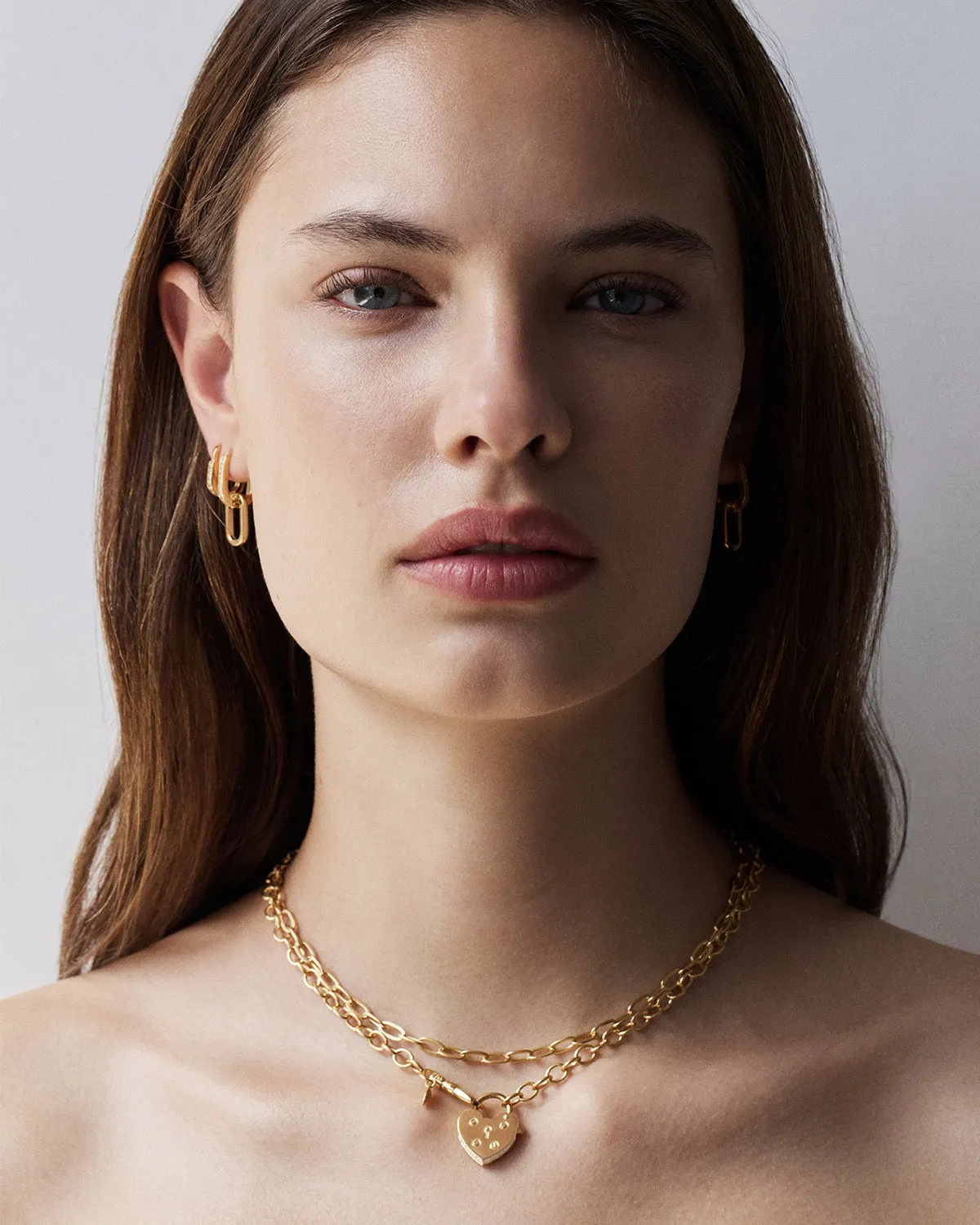 18k Gold Vermeil 17" Bold Round-Link Chain Necklace Bycharlotte