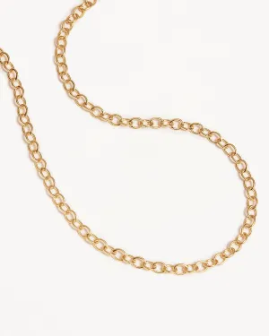 18k Gold Vermeil 17" Bold Round-Link Chain Necklace Bycharlotte