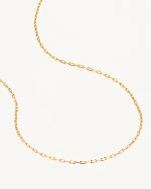 18k Gold Vermeil 18" Link Chain Necklace Bycharlotte