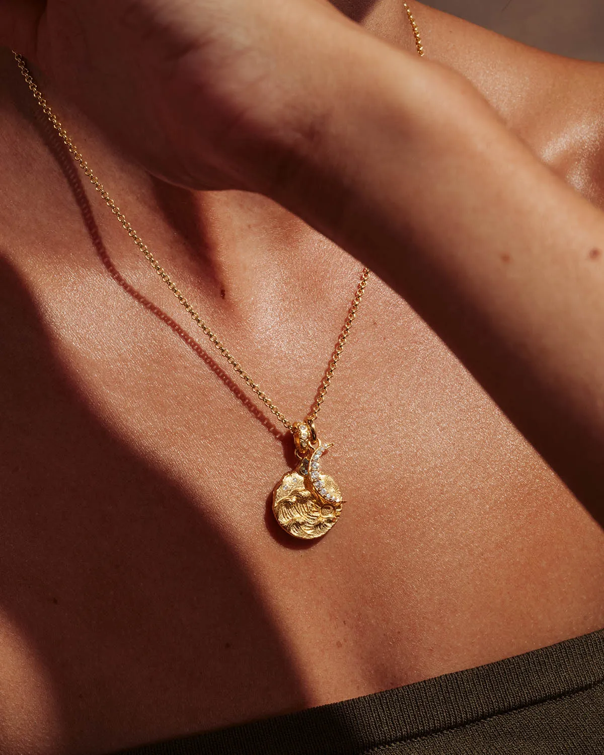 18k Gold Vermeil 19" 2mm Belcher Chain Necklace Bycharlotte