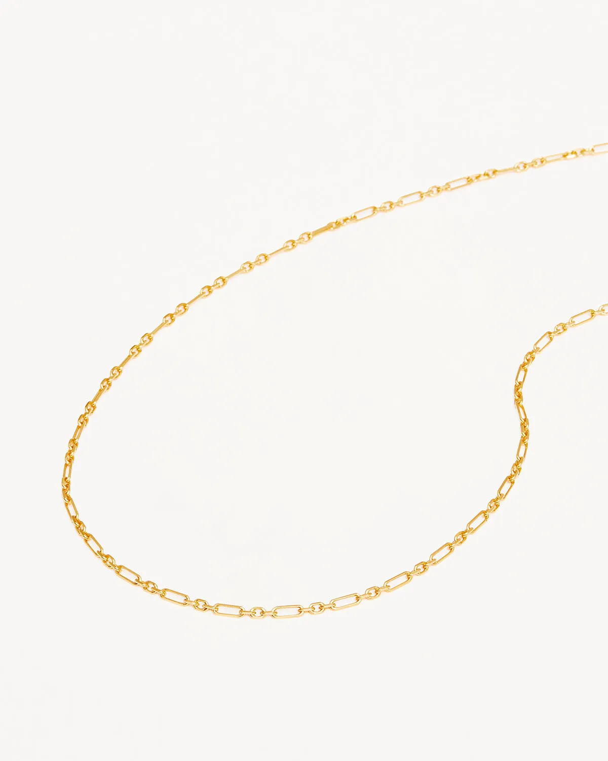 18k Gold Vermeil 19" Mixed Link Chain Necklace Bycharlotte