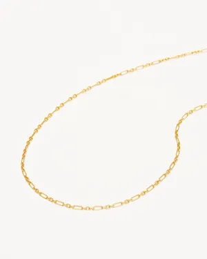 18k Gold Vermeil 19" Mixed Link Chain Necklace Bycharlotte