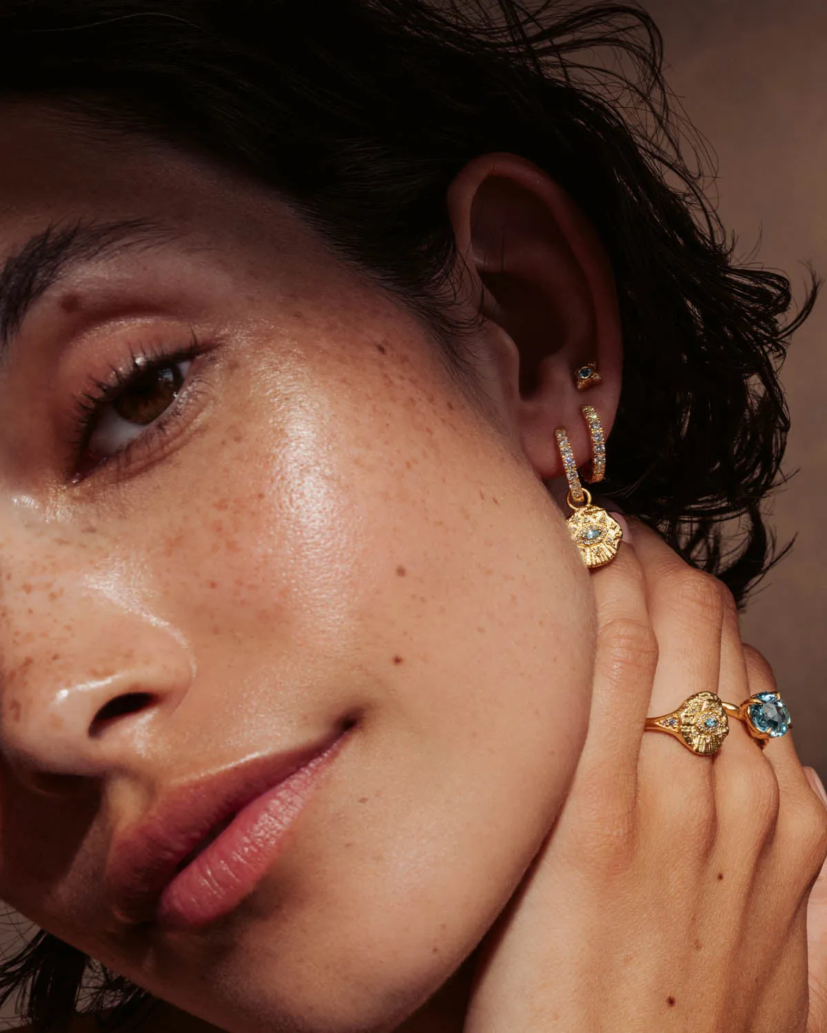 18k Gold Vermeil Awaken Hoops Bycharlotte