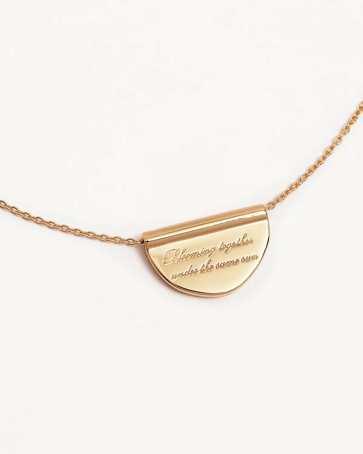 18k Gold Vermeil Blooming Together Lotus Necklace Bycharlotte