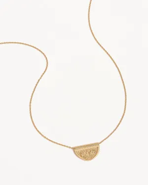18k Gold Vermeil Blooming Together Lotus Necklace Bycharlotte