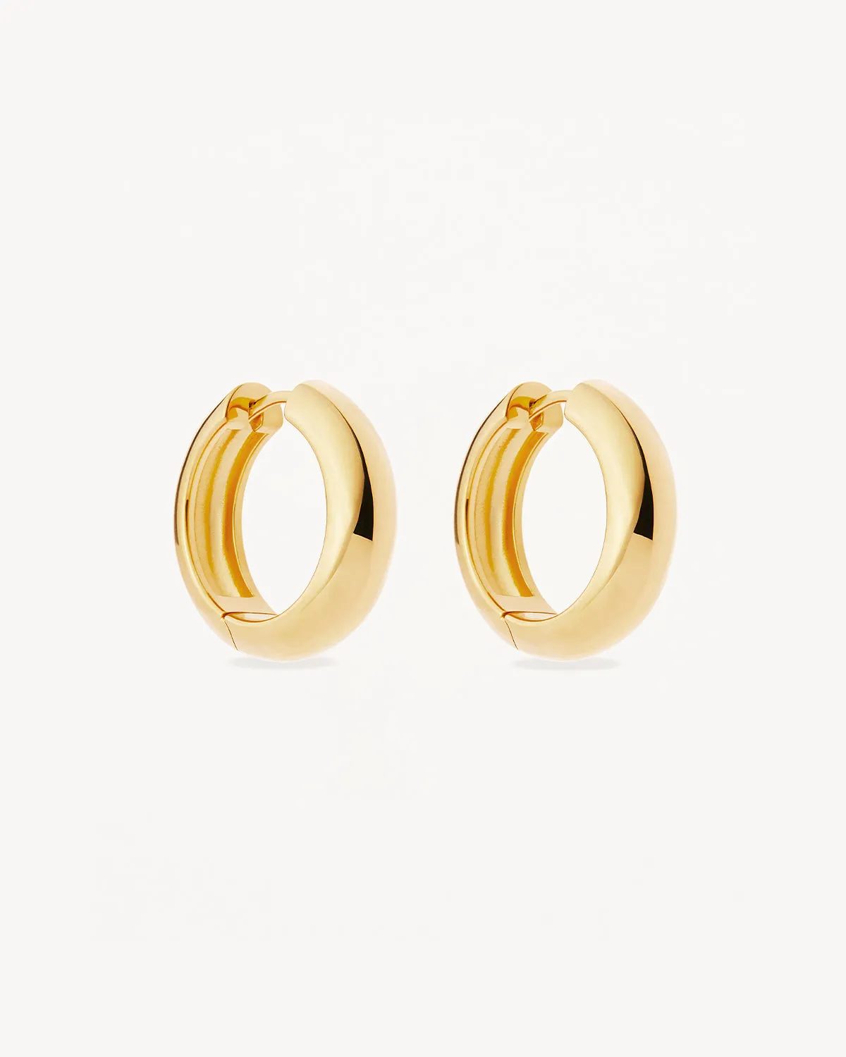 18k Gold Vermeil Bold Large Hoops Bycharlotte