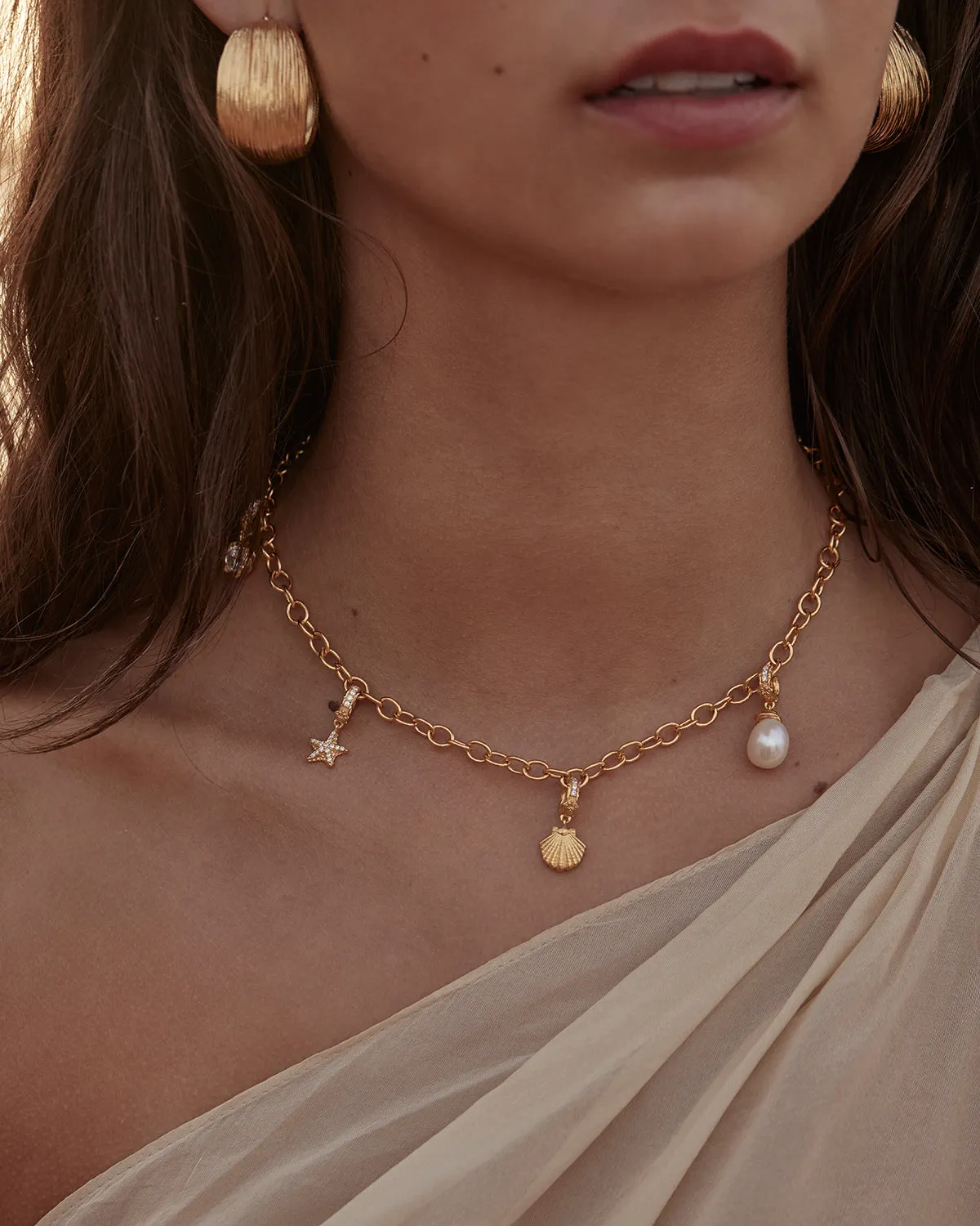 18k Gold Vermeil By the Sea Starfish Pendant Bycharlotte