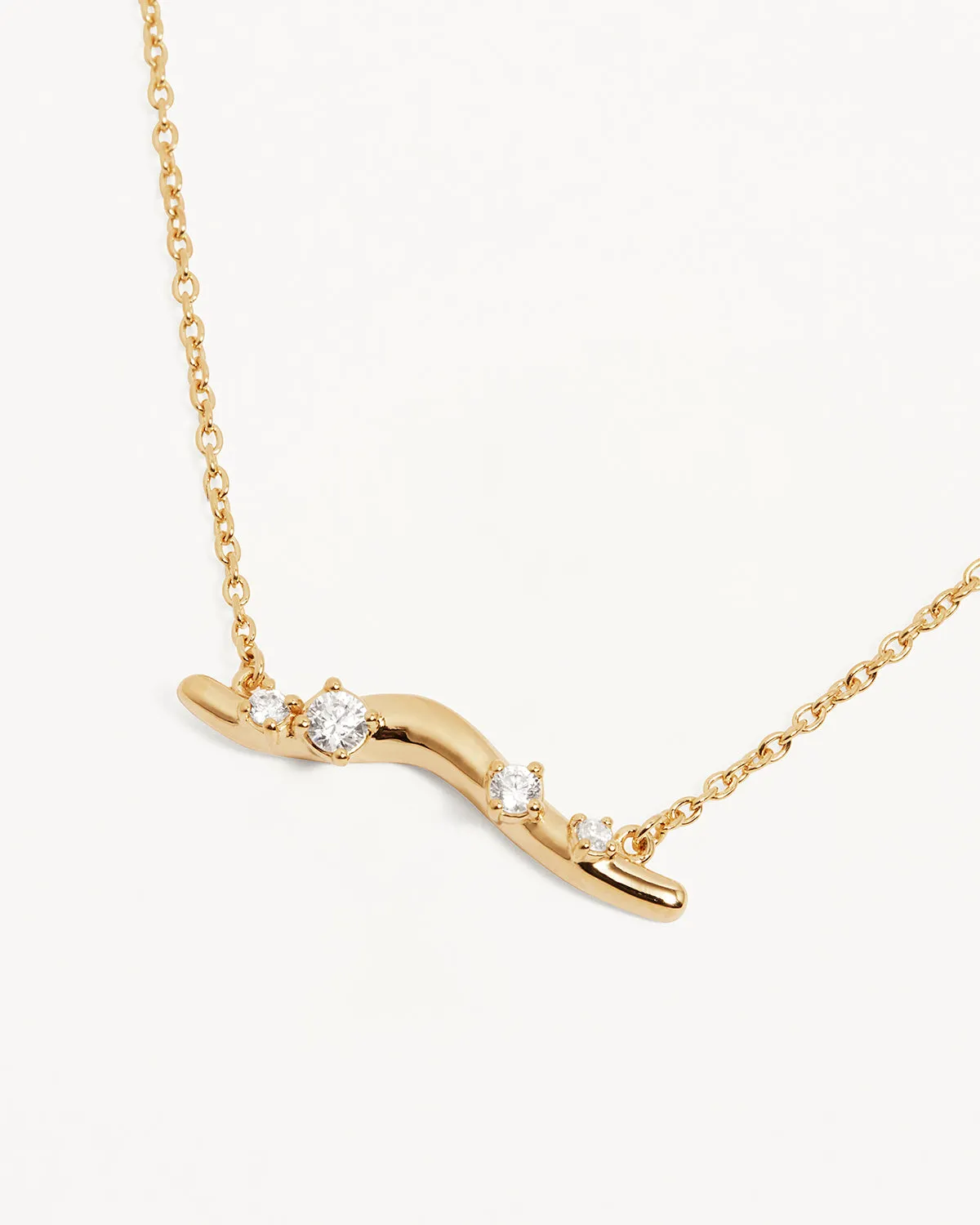 18k Gold Vermeil Chasing Tides Necklace Bycharlotte