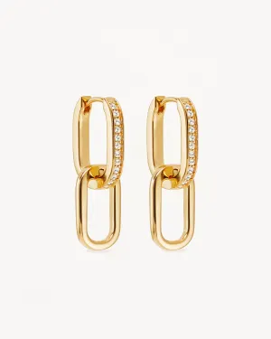 18k Gold Vermeil Connect Deeply Hoops Bycharlotte