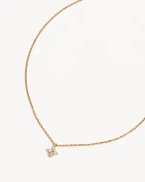 18k Gold Vermeil Crystal Bloom Necklace Bycharlotte