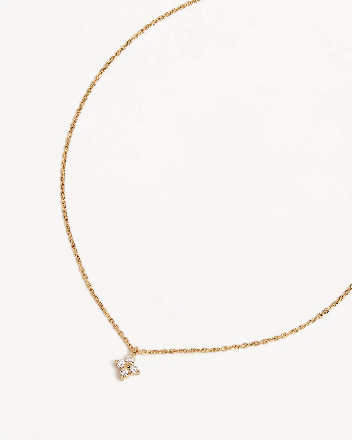 18k Gold Vermeil Crystal Bloom Necklace Bycharlotte
