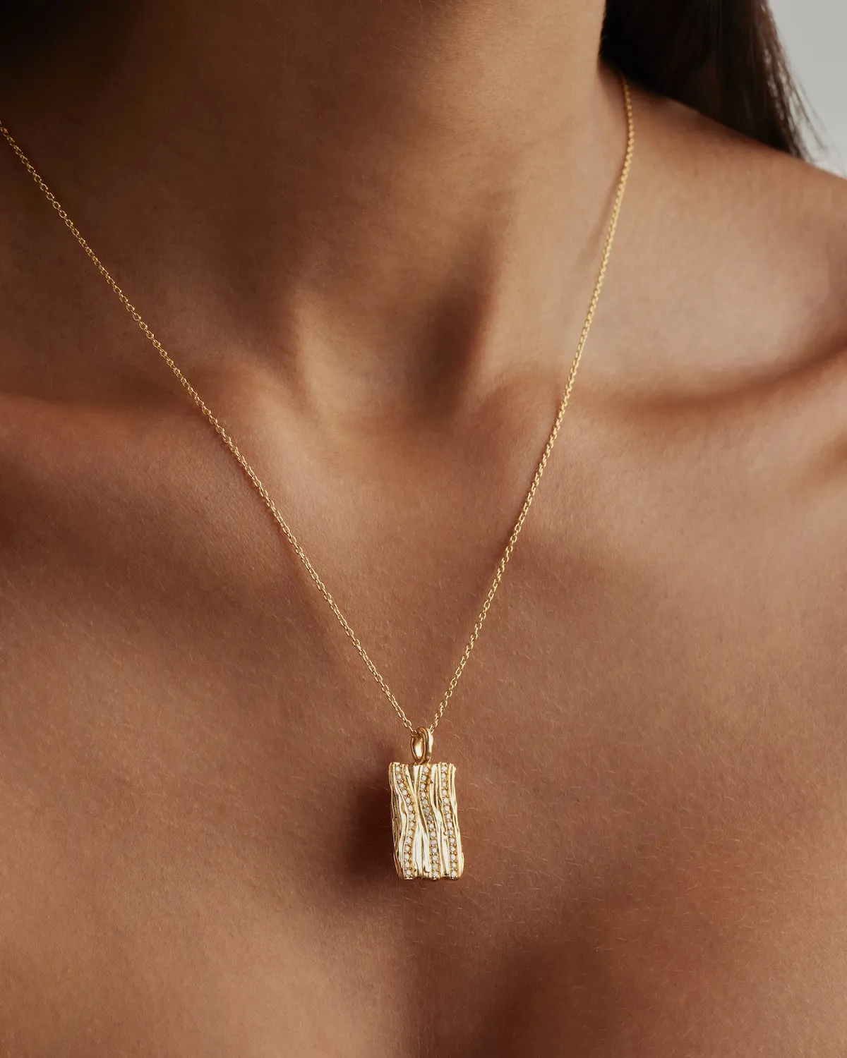 18k Gold Vermeil Embrace Stillness Necklace Bycharlotte
