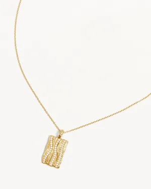 18k Gold Vermeil Embrace Stillness Necklace Bycharlotte
