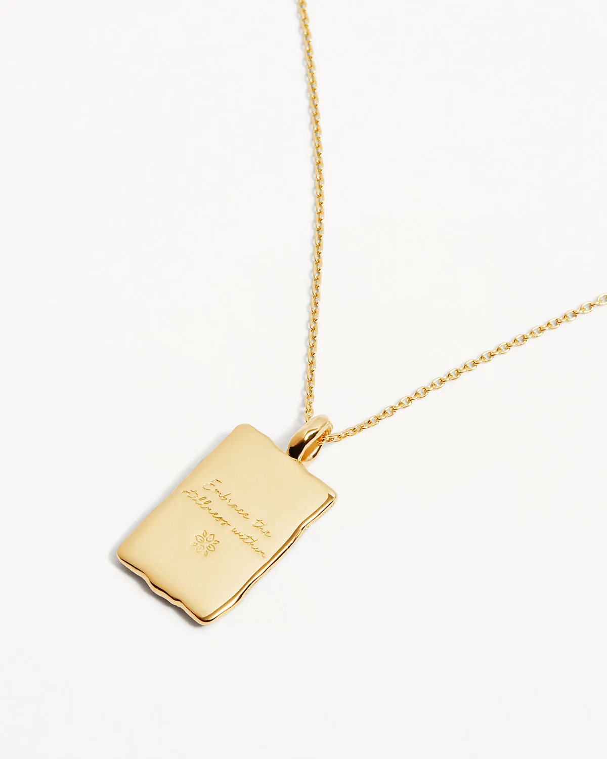 18k Gold Vermeil Embrace Stillness Necklace Bycharlotte