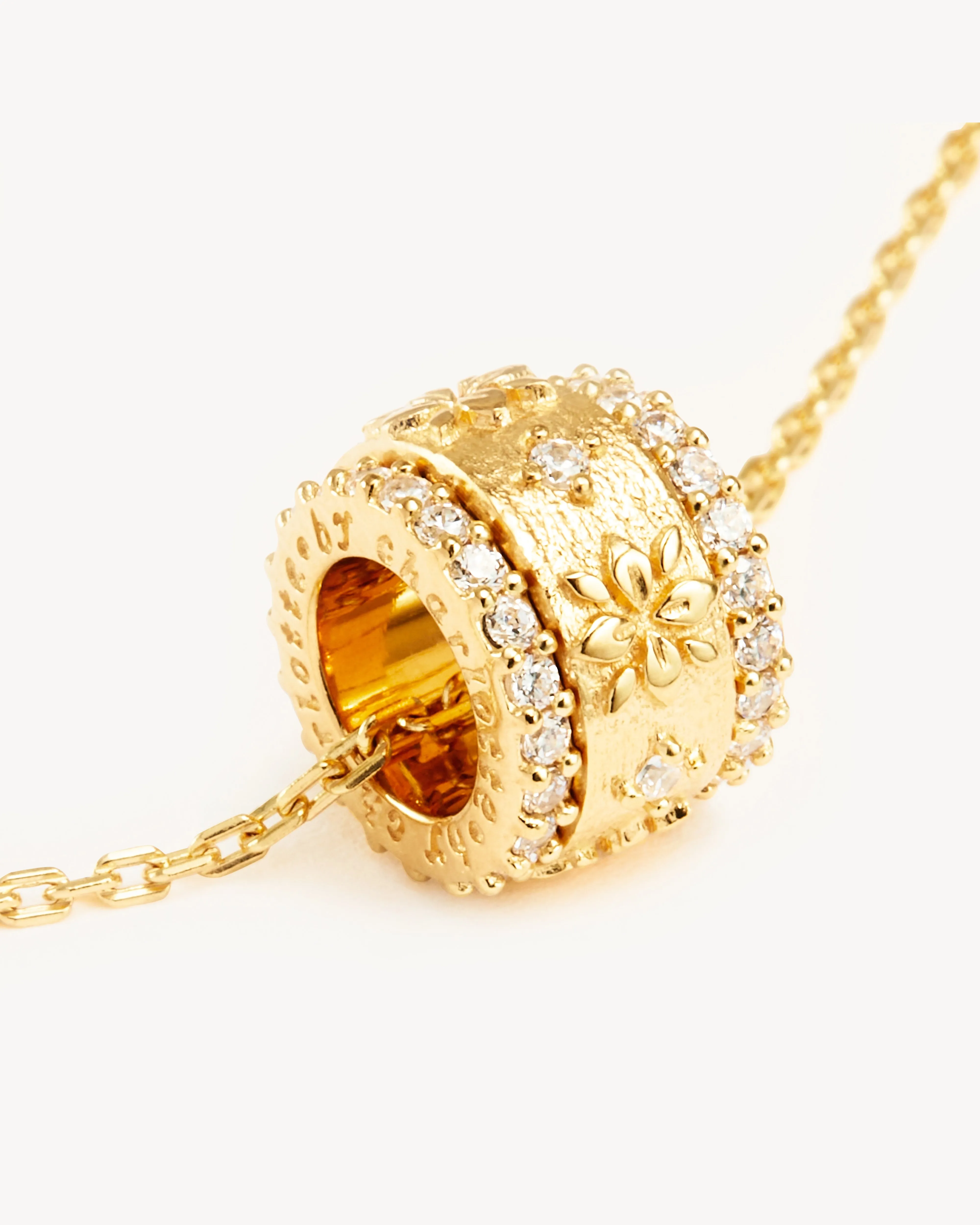 18k Gold Vermeil I Am Enough Spinning Meditation Necklace Bycharlotte
