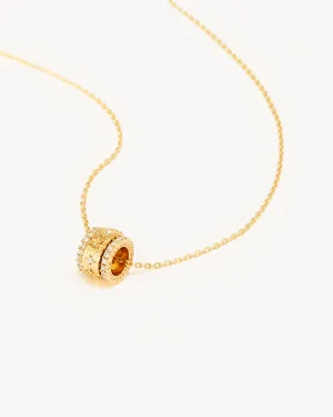 18k Gold Vermeil I Am Enough Spinning Meditation Necklace Bycharlotte