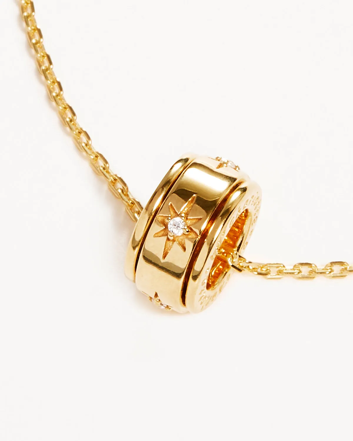 18k Gold Vermeil I Am Loved Spinning Meditation Necklace Bycharlotte