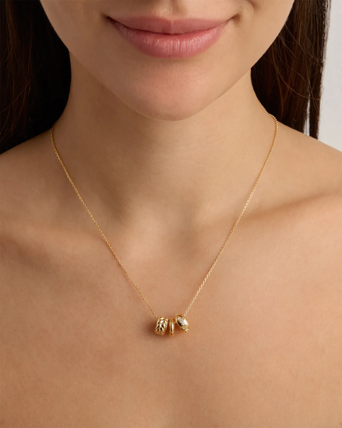 18k Gold Vermeil Intertwined Petal Charm Bycharlotte