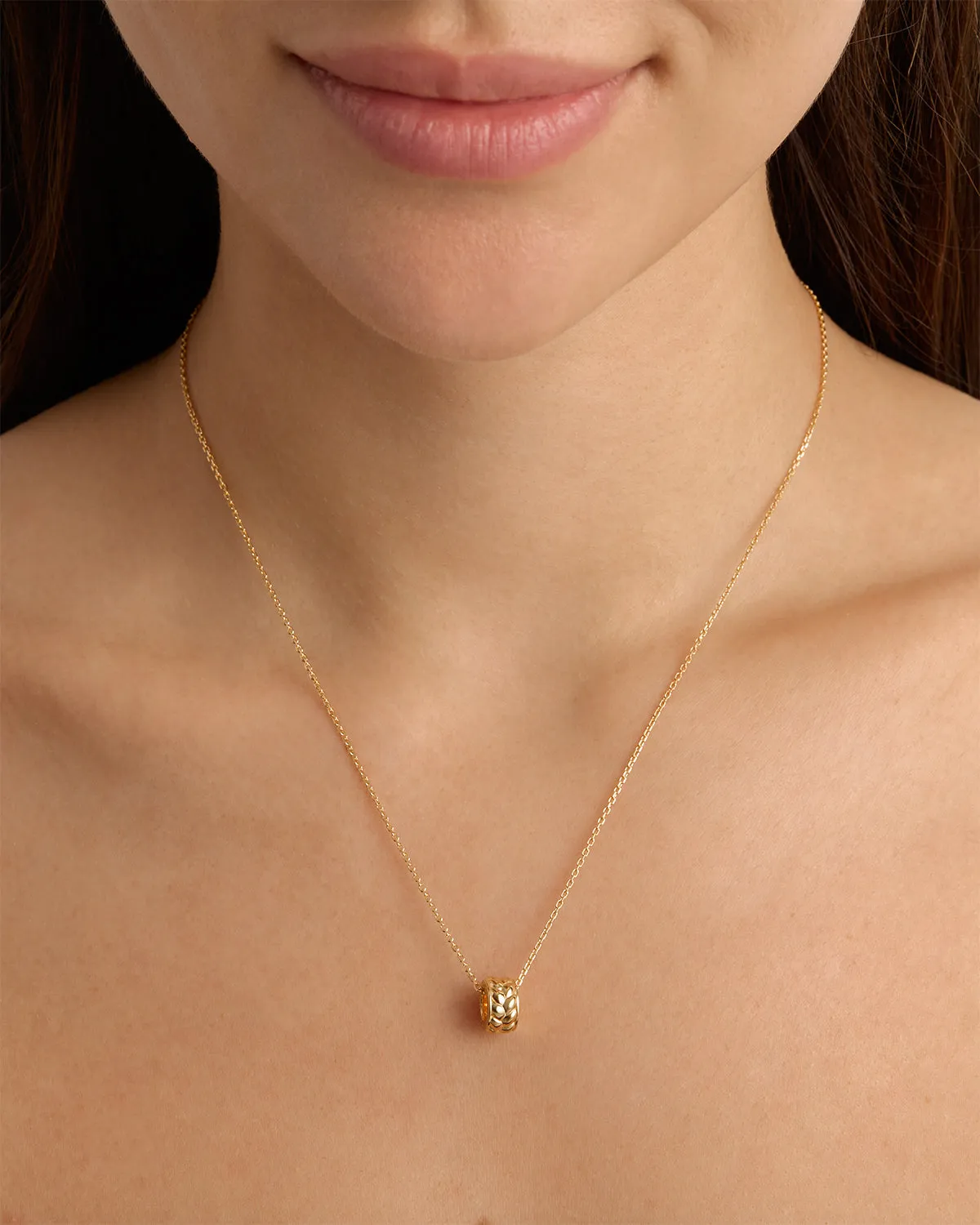 18k Gold Vermeil Intertwined Petal Charm Bycharlotte