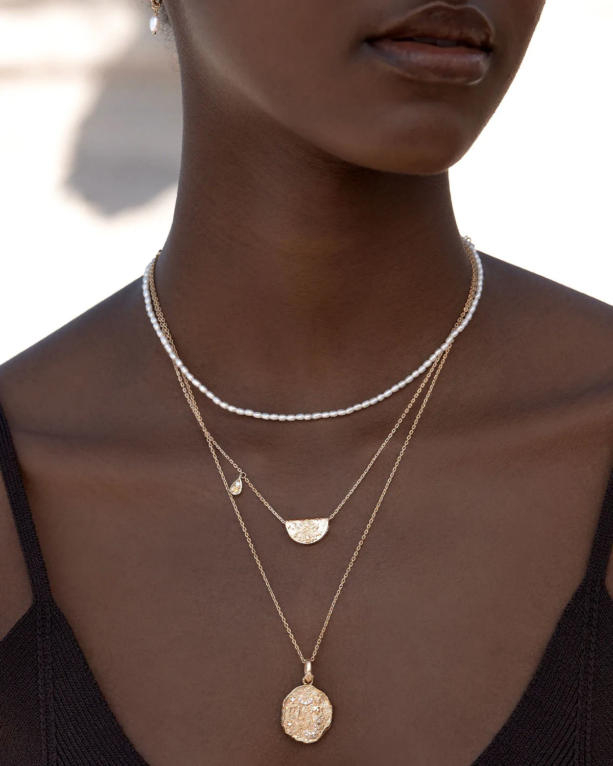18k Gold Vermeil Lotus Birthstone Necklace - November - Citrine Bycharlotte