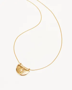 18k Gold Vermeil Lotus Locket Necklace Bycharlotte