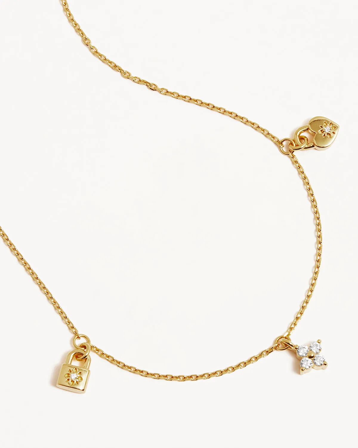 18k Gold Vermeil Love Unlocked Charm Choker Bycharlotte