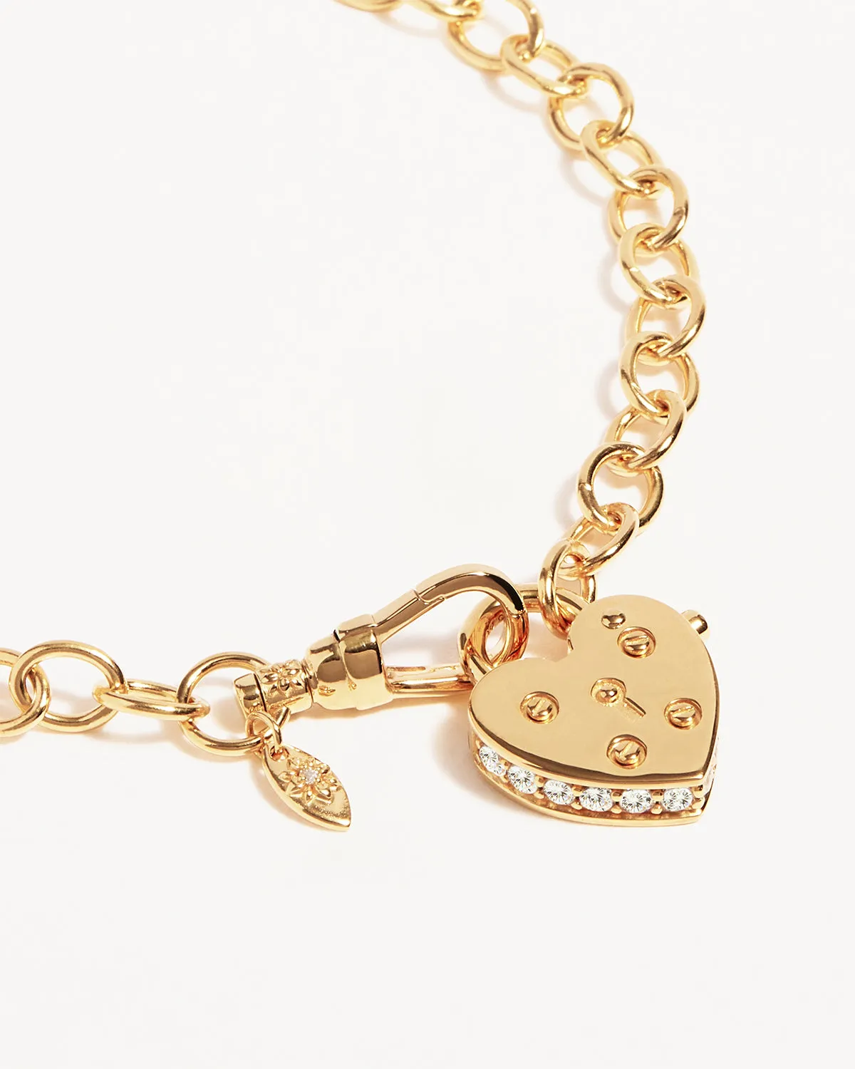 18k Gold Vermeil Love Unlocked Padlock Bracelet Bycharlotte
