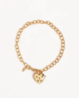 18k Gold Vermeil Love Unlocked Padlock Bracelet Bycharlotte