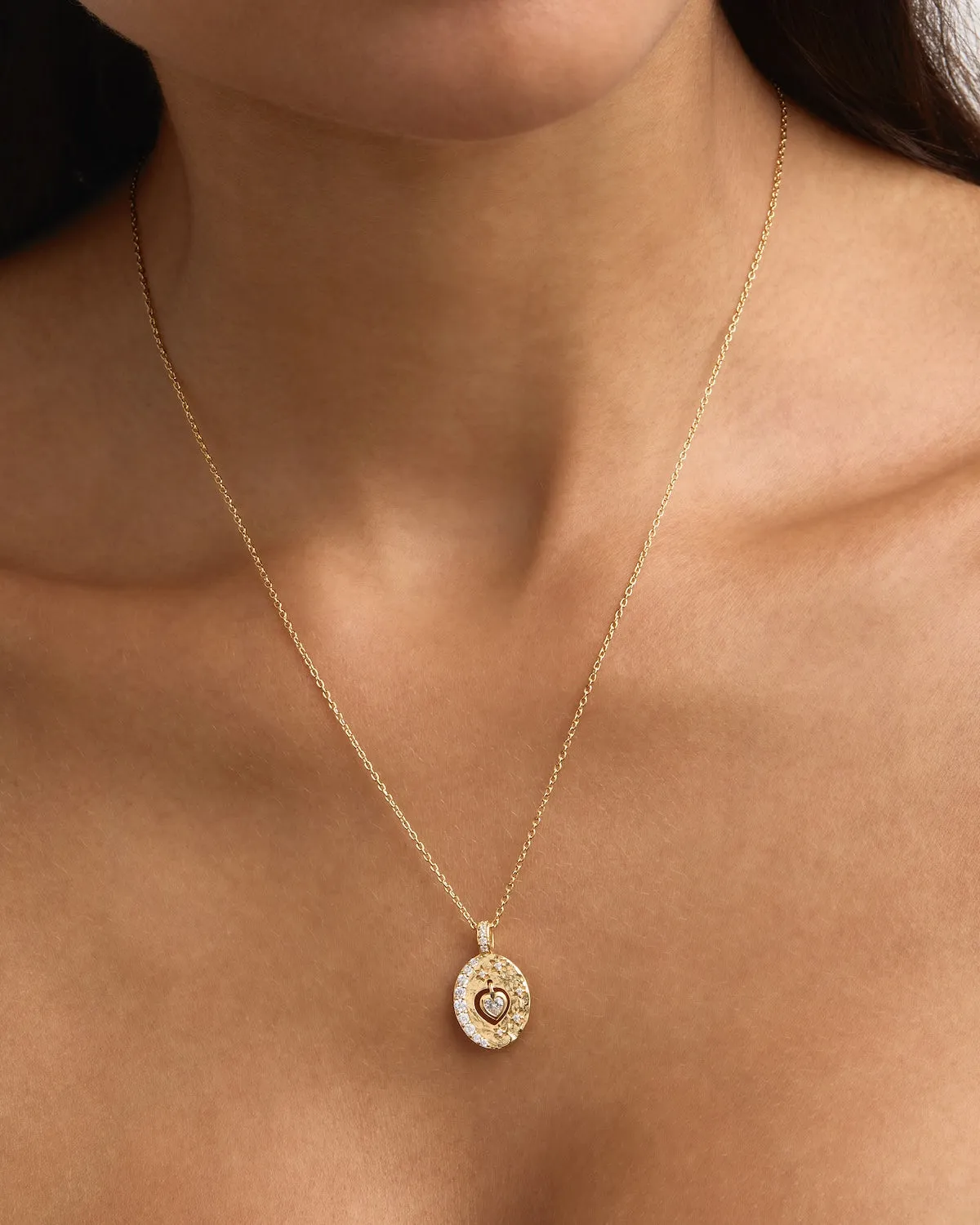18k Gold Vermeil Love You to the Moon and Back Necklace Bycharlotte
